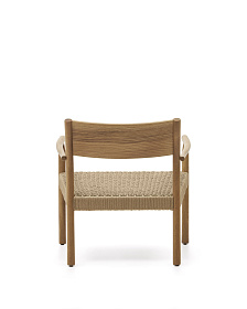 Yalia Кресло из массива дуба с натуральной отделкой и сиденьем из 100% веревки