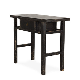 Консоль Azai черная в стиле ваби-саби