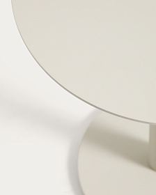 Уличный столик Asinara из алюминия цвета таупе, диаметр 40 см