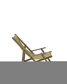 Складное кресло Vilara из акации для улицы салатового цвета