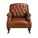 Кресло Chester 5163 из коньячно-коричневой кожи