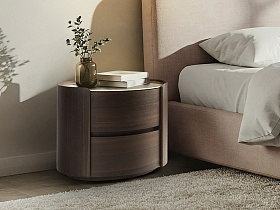 Enoc Прикроватная тумбочка темный дуб