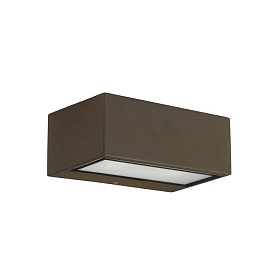 Настенный светильник IP54 Nemesis Aluminium 90*220mm E27 15W коричневый 273lm