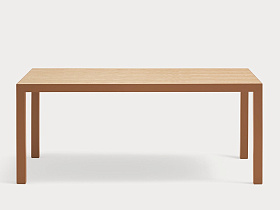 Обеденный стол Alma дуб/кирпичный