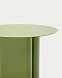 Столик Arvin из железа зеленого цвета Ø 55 см