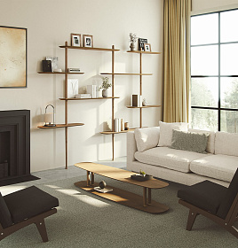 Стеллаж Axis 3 орех