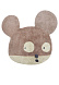 Шерстяной стираемый ковер Miss Mighty Mouse 100*120