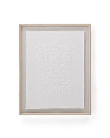 Olvin Абстрактная картина на белой бумаге с рельефным рисунком 73,6 x 93,6 см