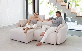 Диван Noemi с ручным механизмом раскладывания R1+2A+R2 240 см