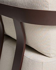 Уличное кресло Tamaris из алюминия коричневого цвета