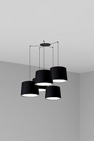 Черный подвесной светильник Conga 5L