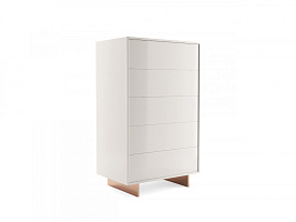 Шифоньер Mood белый лак/золотой