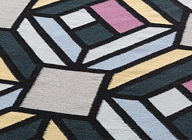 Ковер Parquet Tetragon синий 213x312