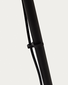 Напольный светильник Orey из черного металла с многопозиционным точечным светильником