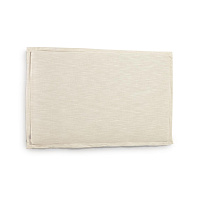 Изголовье из льняной ткани белого цвета Tanit со съемным чехлом 186 x 106 см