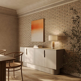 Настольная лампа Sano травертин/натуральный бук с абажуром 801011/36