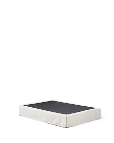 Основание кровати Jaira со съемным чехлом из белого шенилла для матраса 150 х 190 см