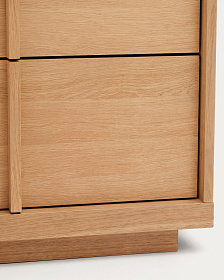 Комод с 3 ящиками Onix из дубового шпона в натуральной отделке