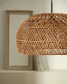 Isora Абажур из ротанга с натуральной отделкой Ø60 см