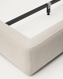 Кровать Blok бежевая со съемными чехлами под матрас 90 х 200 см