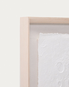 Olvin Абстрактная картина на белой бумаге с рельефным рисунком