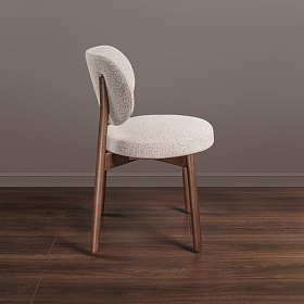 Стул Clemente ткань Loop 07, итальянский орех