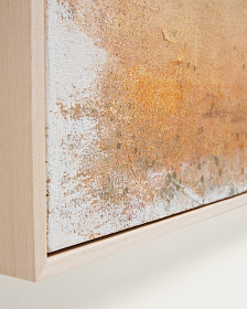 Абстрактная картина Selnar желтая 182 x 47 см