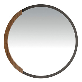 Зеркало настенное 3247/CPMR37 в раме из черной стали