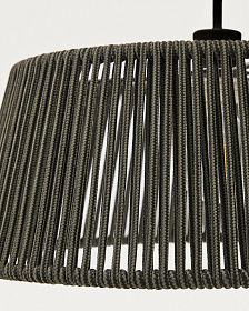 Абажур подвесного светильника Aldet из зеленого веревочного шнура Ø46 см