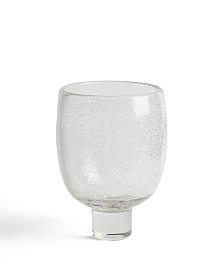 Ваза Sirau из прозрачного стекла, диаметр 24 см