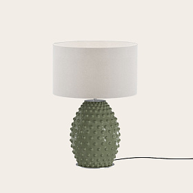 Настольная лампа Cactus NAC135/1 хромированный металл с абажуром 801011/36