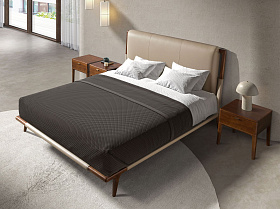 Кровать 7194 из экокожи цвета норки 180 х 200 см