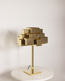 Настольная лампа Inspiring Trees Hammered Golden
