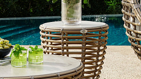 Стол приставной FABER NATURAL RATTAN mushroom