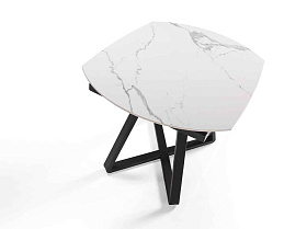 Обеденный стол D2055BB /1096 из керамики и черной стали