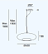 Подвесной светильник Plat Recessed 00-8406-05-12