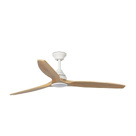 Вентилятор ALO DC Ш1520MM  белый / дерево 3 PALAS 20W CCT