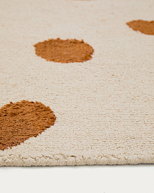 Ковер Tandani бежевый с рисунком гепарда 90 x 150 см