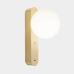 Бра Perlina USB LED 8.8W SW 2700-3000-4000K TOUCH DIMMING Матовое золото 391lm