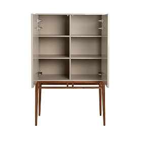 Буфет Angel Cerda CP1709 /3073 жемчужно-серый с ножками из ореха