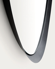 Зеркало Tebel черное металлическое 67,5 x 74,5 см