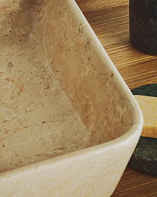 Раковина Darnen из бежевого мрамора 55 x 35 см