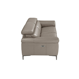 3-х местный диван 5320-3P-M5655 / 6122 с кожаной обивкой и механизмом релаксации