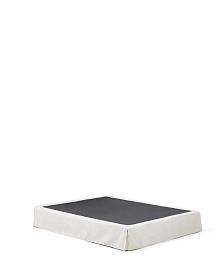 Основание кровати Jaira со съемным чехлом из белого шенилла для матраса 160 х 200 см