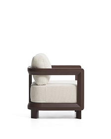 Уличное кресло Nerano из коричневого алюминия