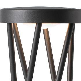 Уличное бра Twist темно-серое