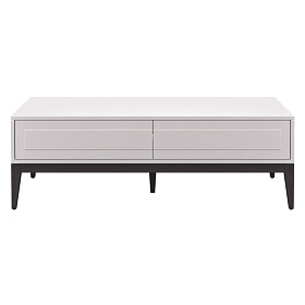 Журнальный столик MARBELLA шпон ореха W, матовый серо-бежевый лак