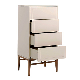 Шифоньер CP1709 /7036 лакированный 4 ящика серый Ral 7044