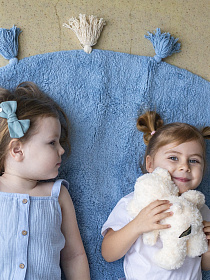 Хлопковый ковер Lillaland COLORFUL BLUE D140