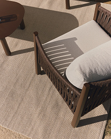 Комплект садовой мебели Aleria из коричневого алюминия и веревки